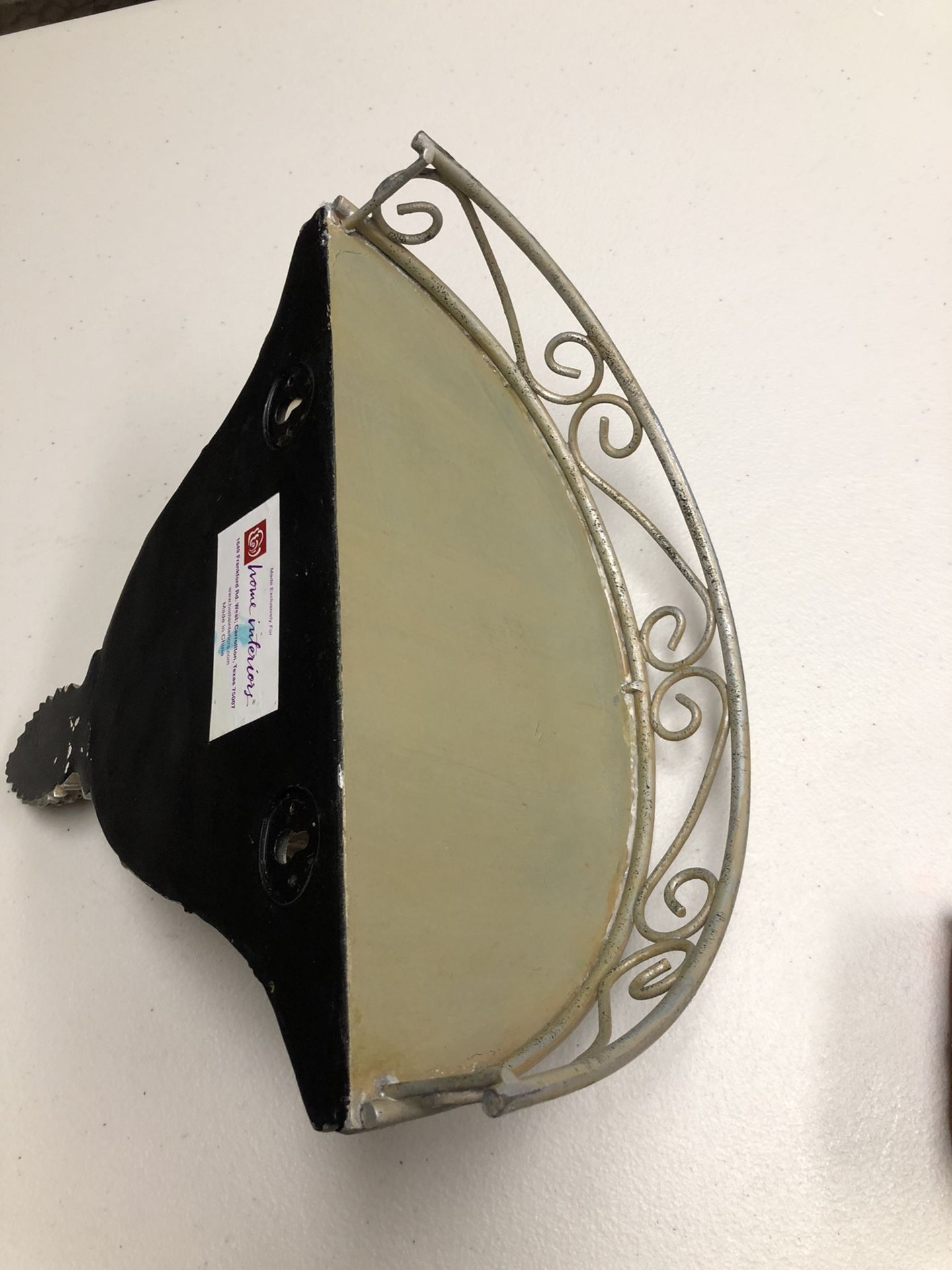 Home Interiors And Gifts Retired Vintage Blown Plastic -resin Wall Shelf