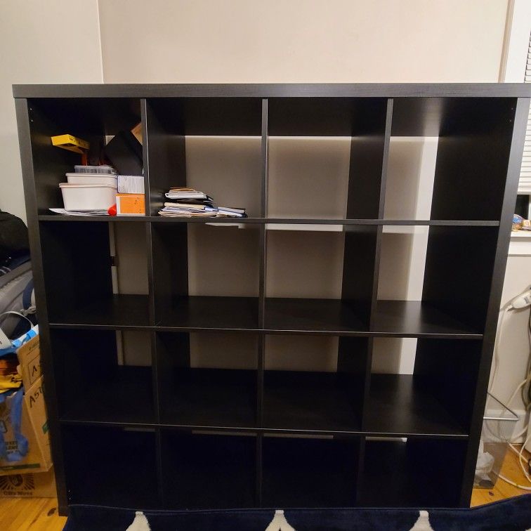 IKEA Kallax Storage Shelving - Black, 4x4