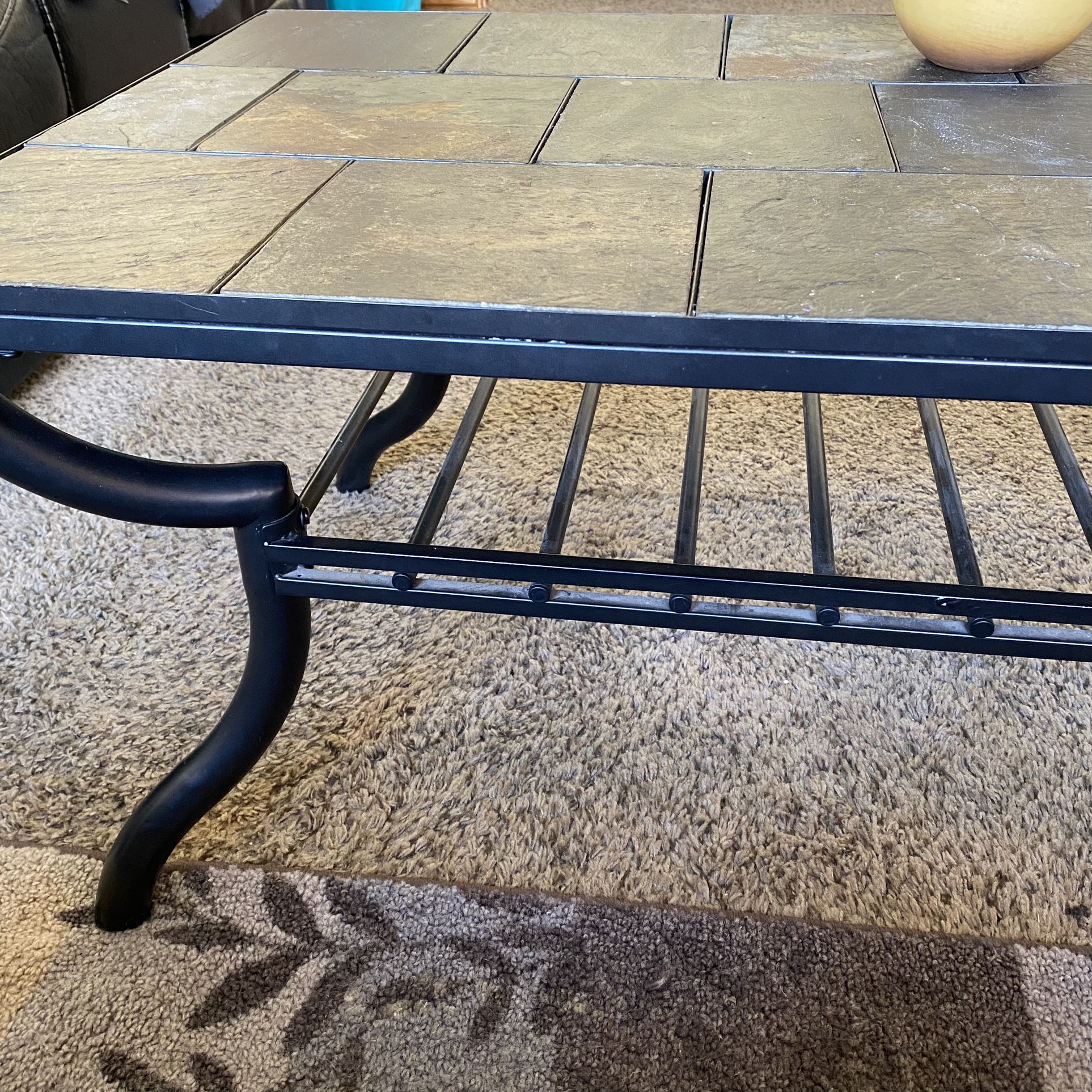 Set of Three Living Room Coffee Table, Entertainment Center And Magazine stand