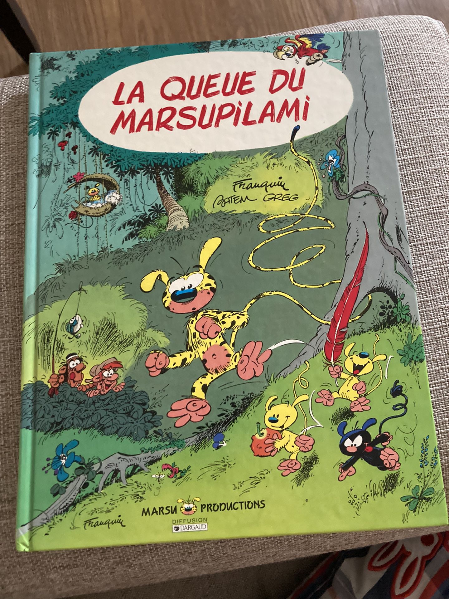 Vintage 1987 French  France Cartoon Book La Queue Du Marsupilami 