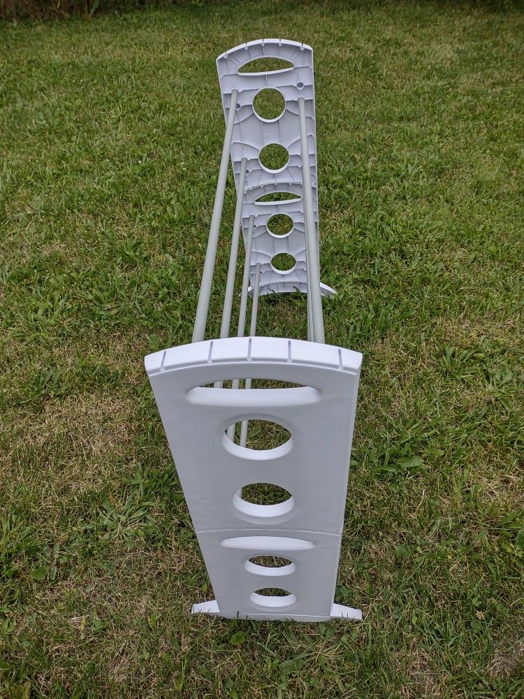 Whitmor 20-Pair White Shoe Rack
