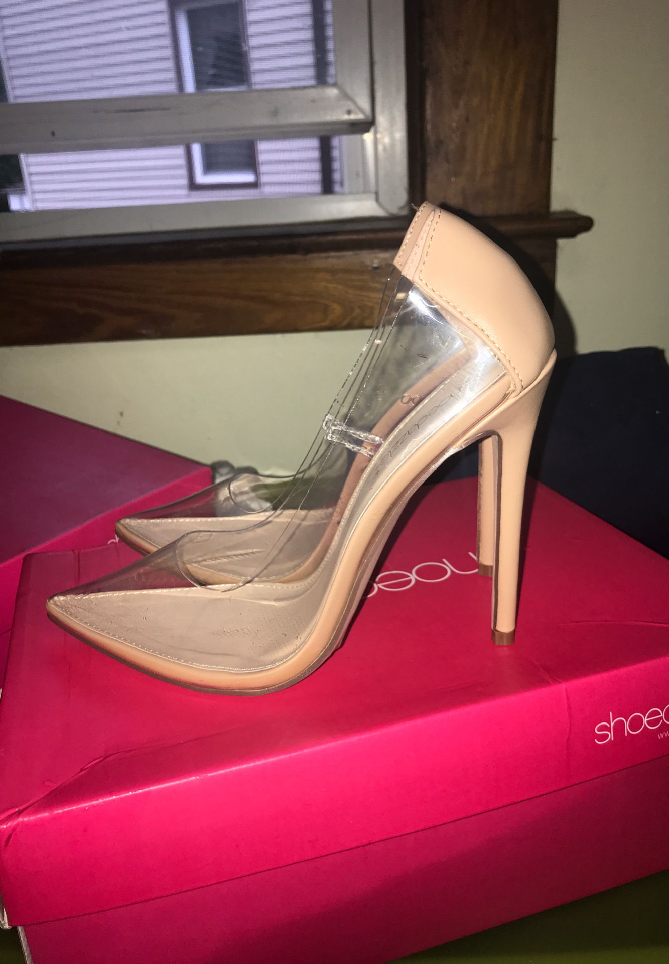 Clear/Nude Heels