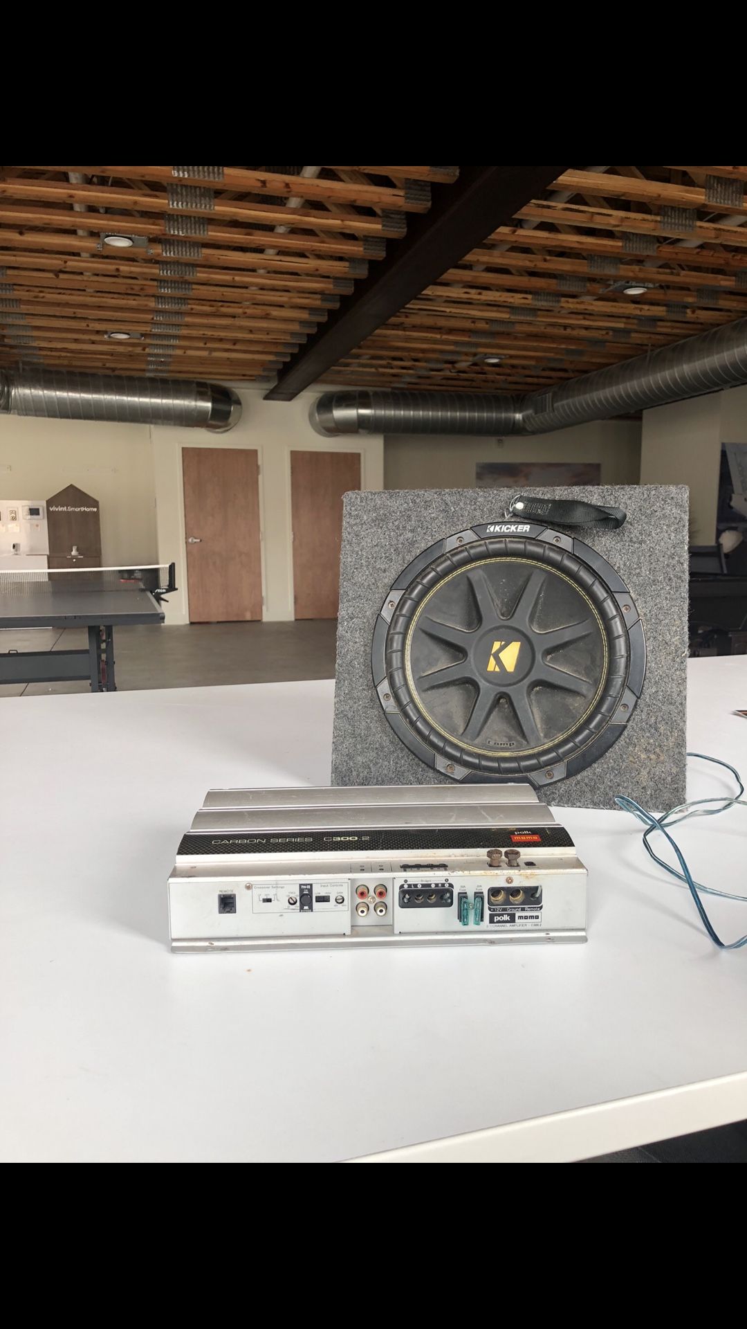 Subwoofer and amplifier