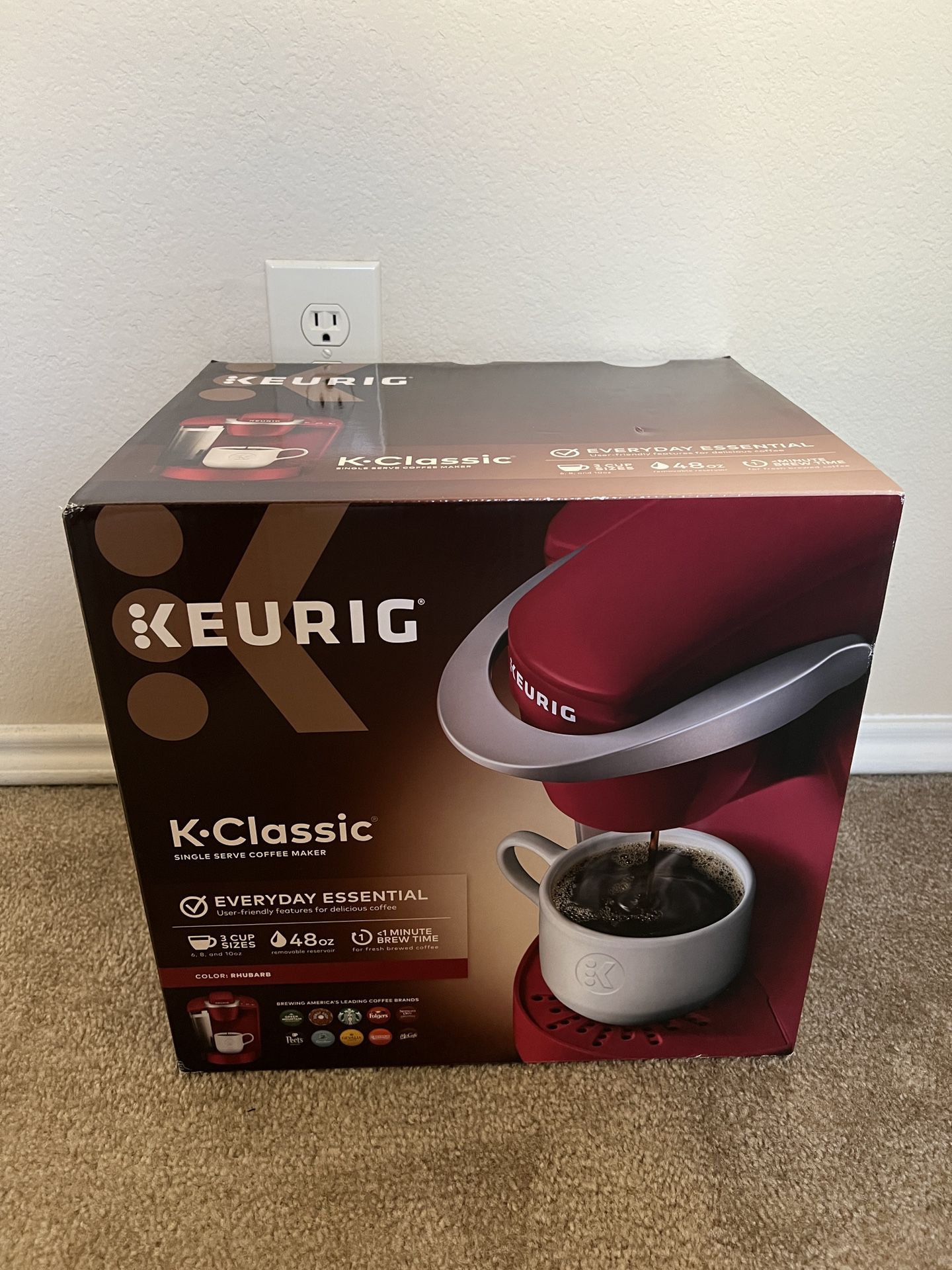 Keurig K-Classic Single Serve Coffee Maker & Keurig Slim Storage Drawer