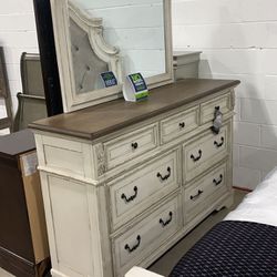Same Day Delivery 🚚 Realyn Chipped White Dresser By Ashley  Thumbnail