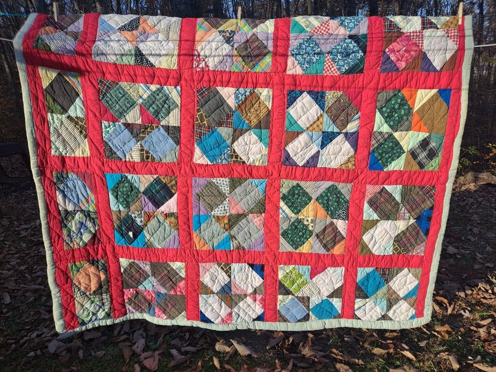 Genuine Antique Hand Stitched Quilt