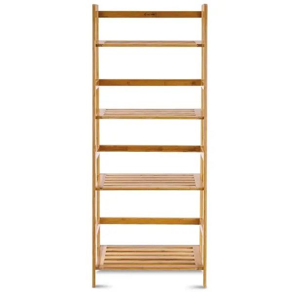 BRAND NEW Multifunctional 4 Shelf Bamboo Plant Flower Storage Stand Rack - Brown
