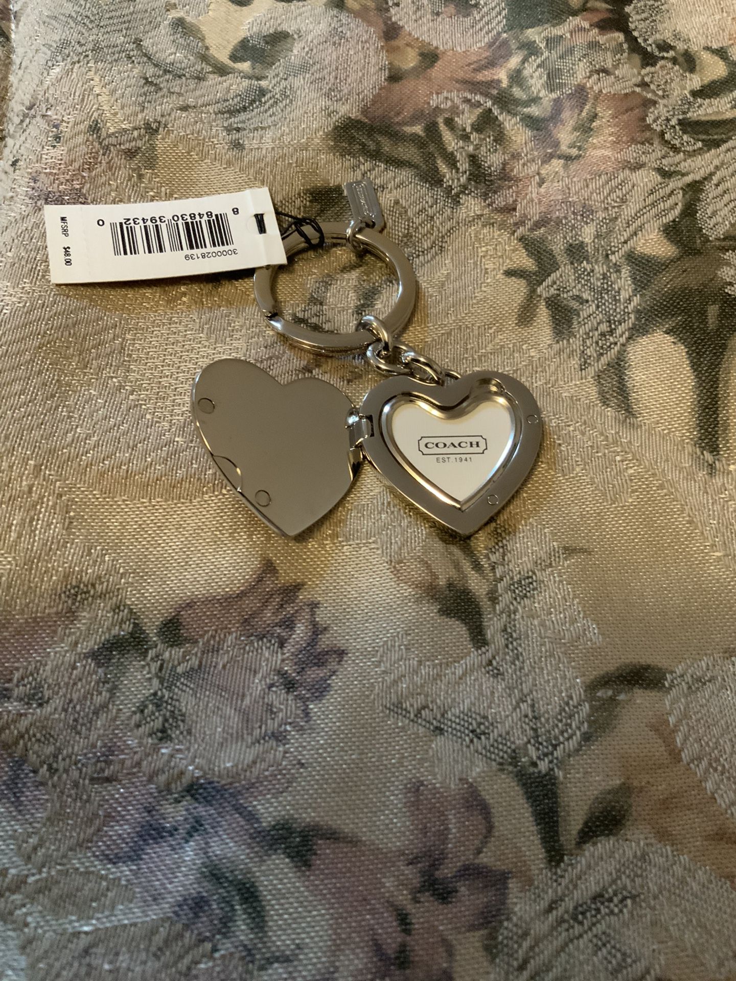 Coach Heart w/ Lady Bug Key Chain
