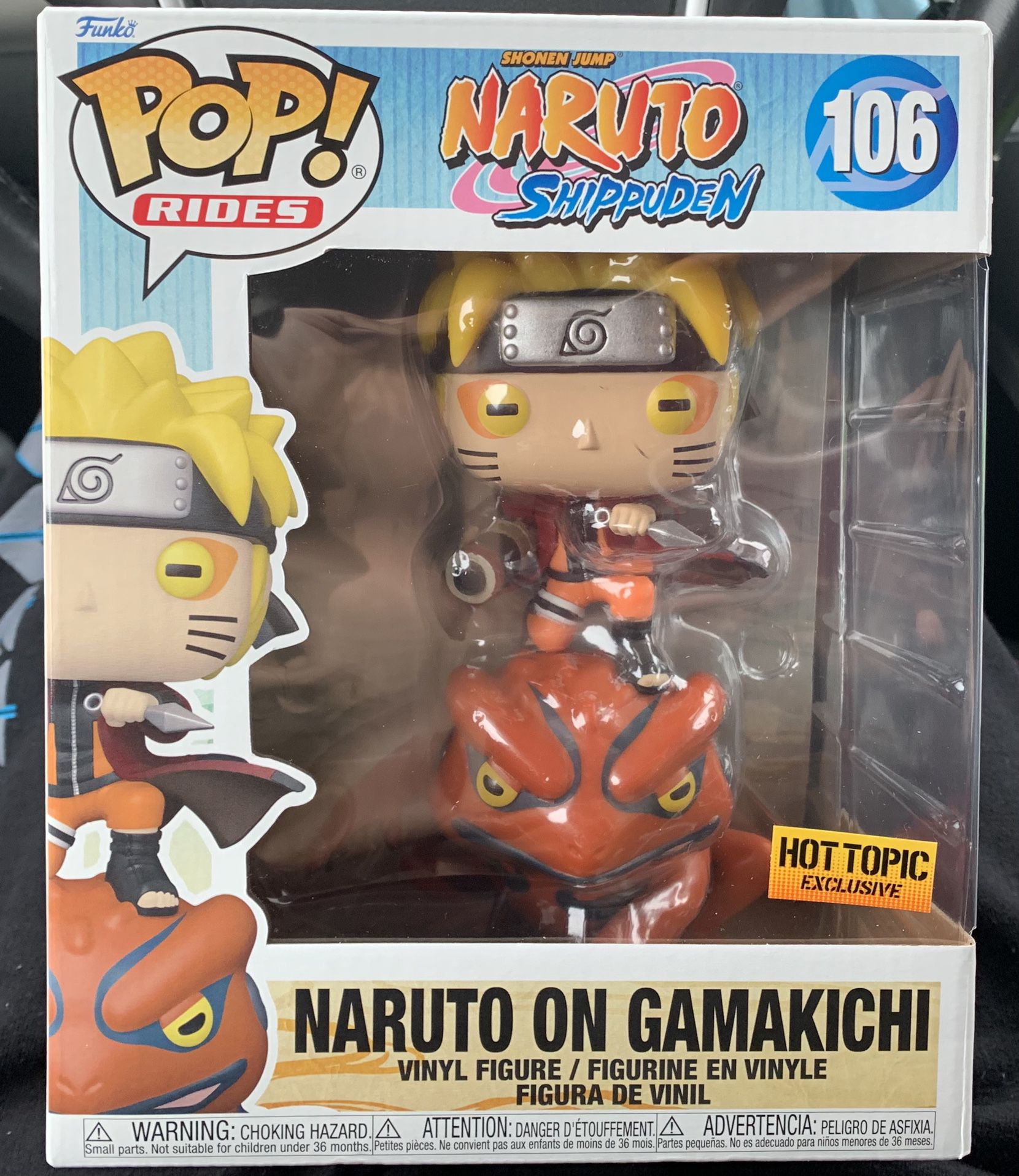 Naruto on Gamakichi HT Funko Pop
