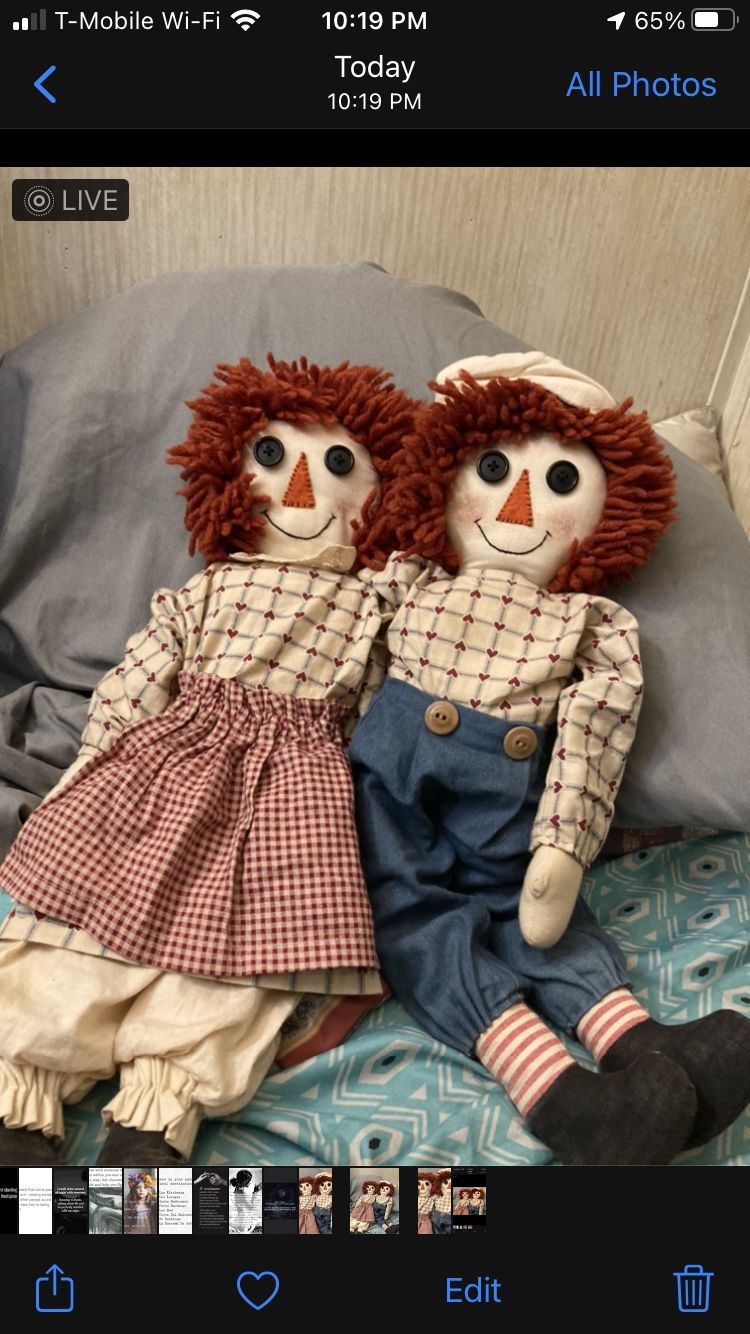 Raggedy Ann and Andy Dolls