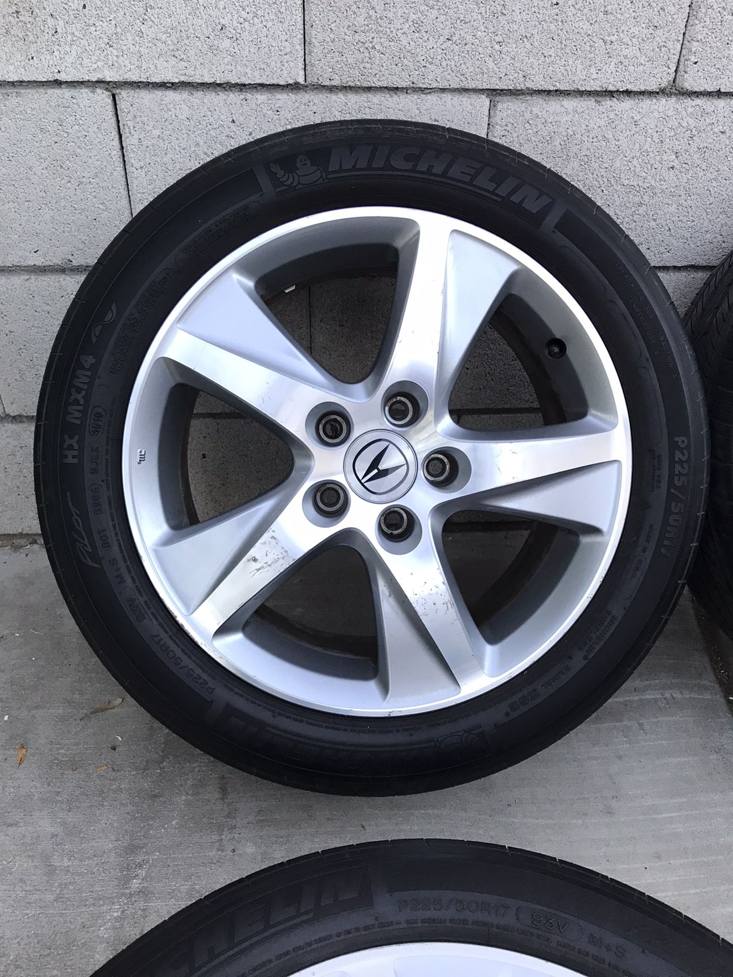 2011 Acura TSX 17” Wheels Rims & Michelin Pilot HX MXM4 Tires! Great