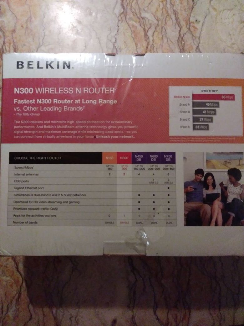 Belkin N300 wireless router