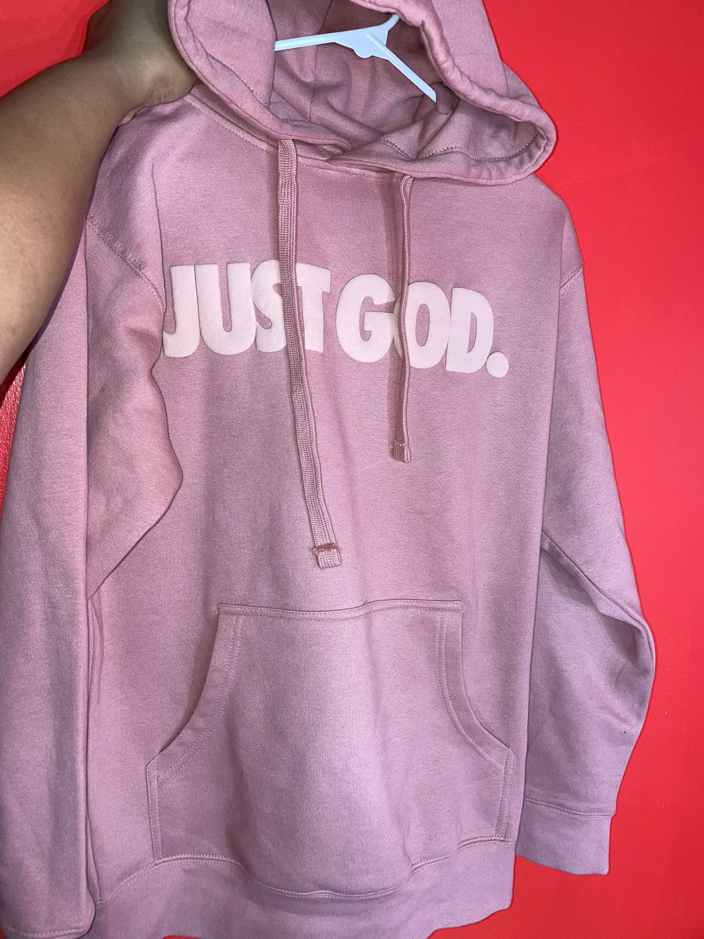 God Is Dope Dusty Rose Pink Sweatsuit Hoodie and Pant Joggers