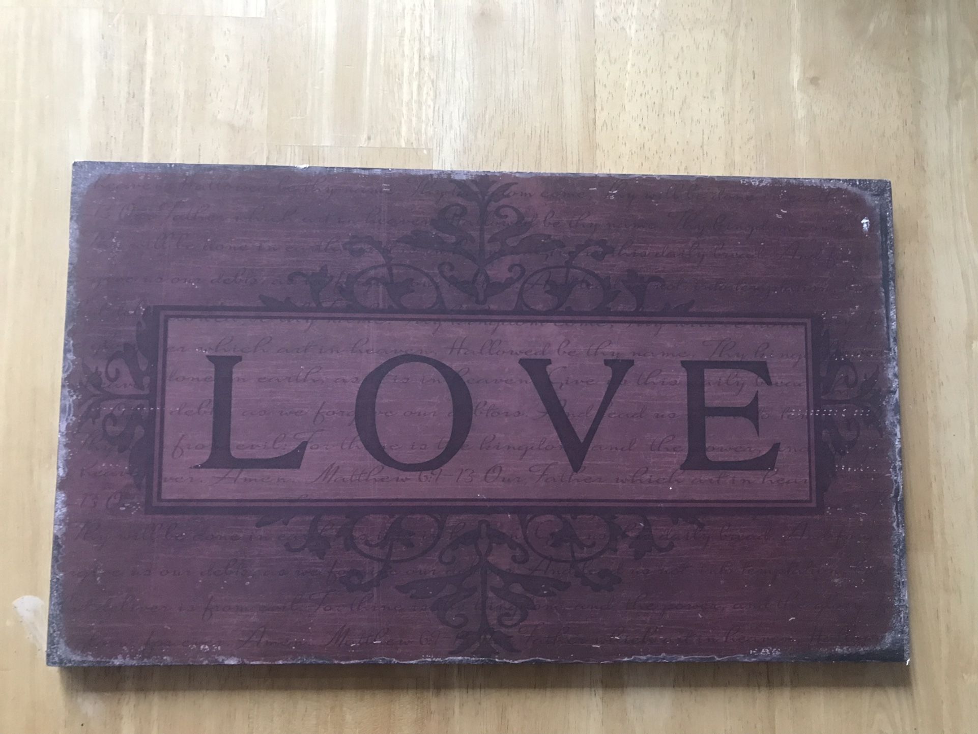 Love Sign Wall Art Home Decor
