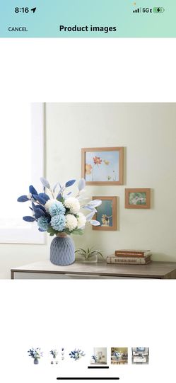 Flowerart Artificial Flowers with Ceramic Vase,  Thumbnail