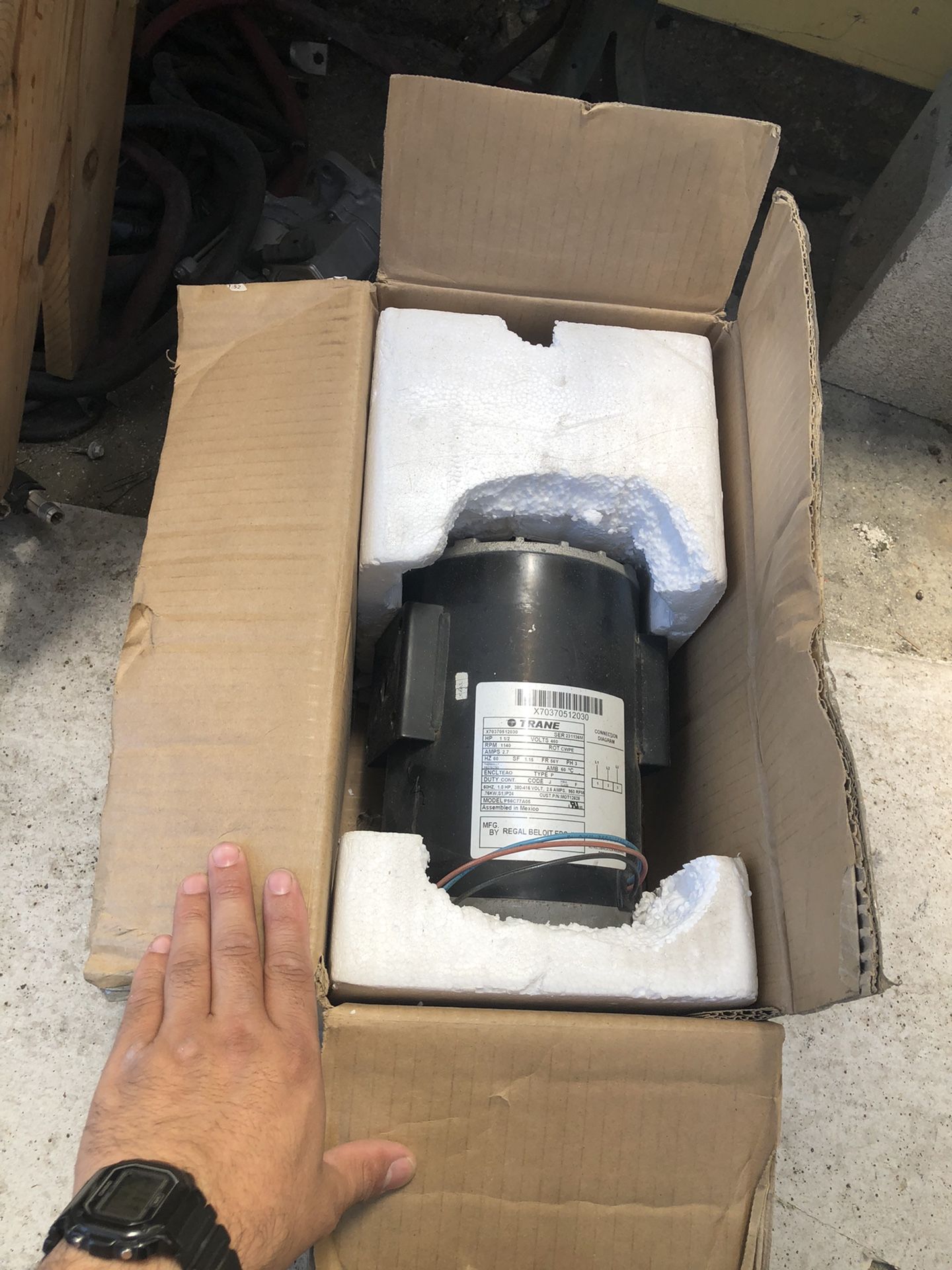 AC Motor. Condenser Fan