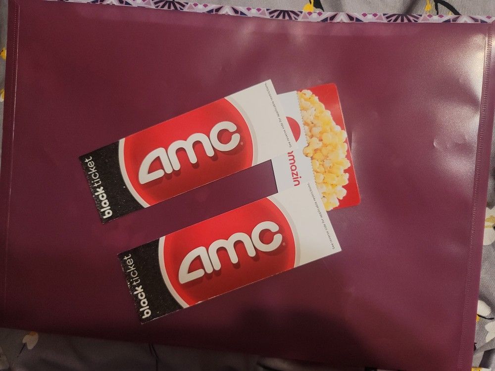Amc Black Tickets + $10 Concession