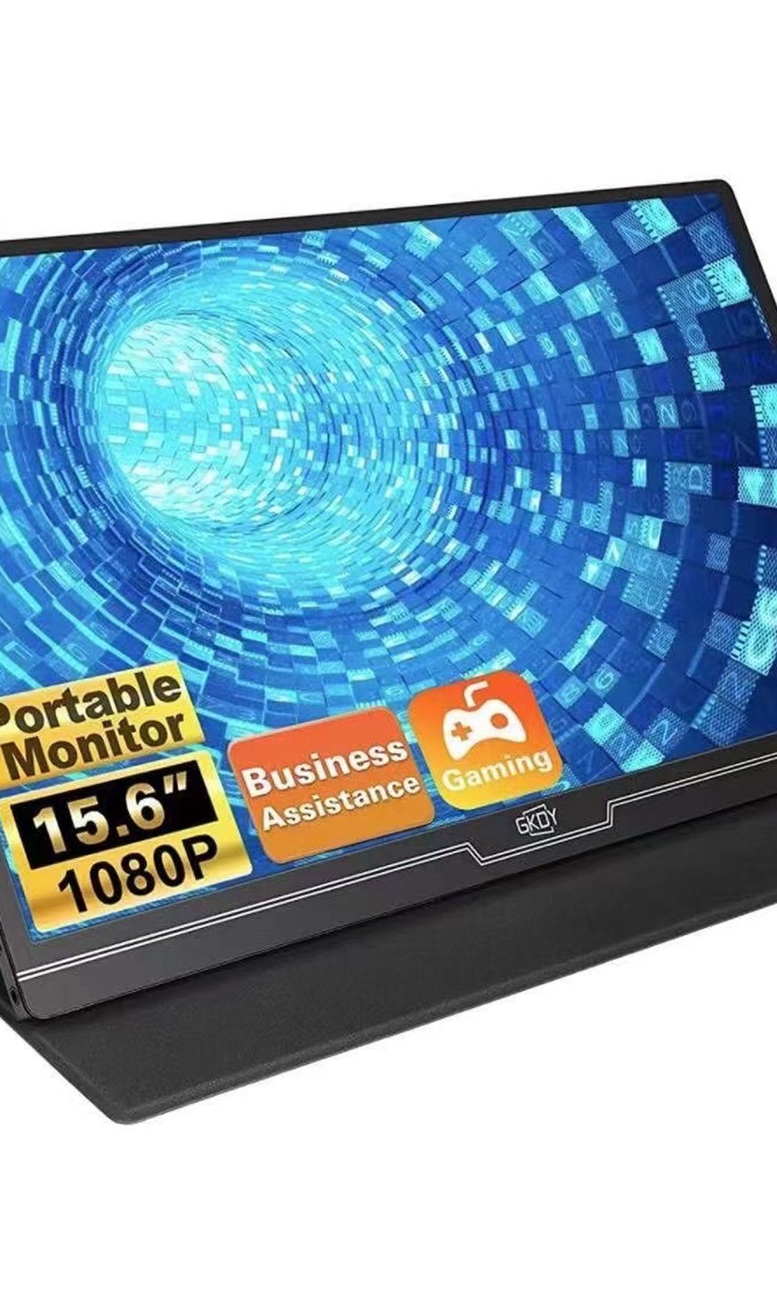 Portable Monitor 15.6 Inch 100% SRGB 1080P Gaming Monitor FHD Portable Laptop Monitor 1920 x 1080 IPS 178° Screen Eye Care Display with HDMI USB Type-