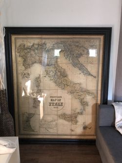 Restoration Hardware Map Of Italy Restoration Hardware Stanford's 1859 Map Of Italy For Sale In Austin, Tx -  Offerup