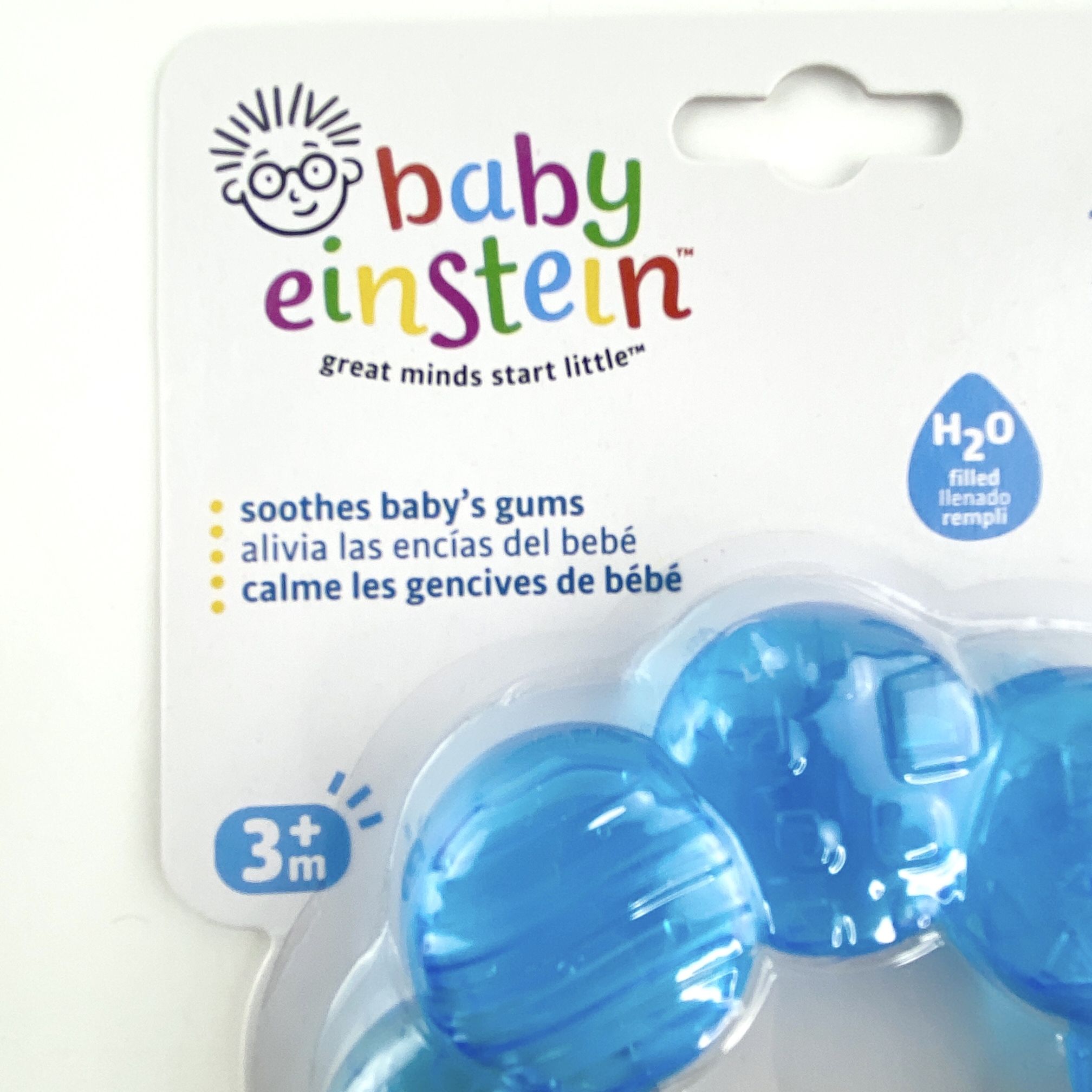 Baby Einstein Colorful Teether-Pillar Rattle Cool Refrigerated Teething Toy NEW