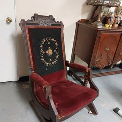 Antique Eastlake Rocking Chair  Thumbnail