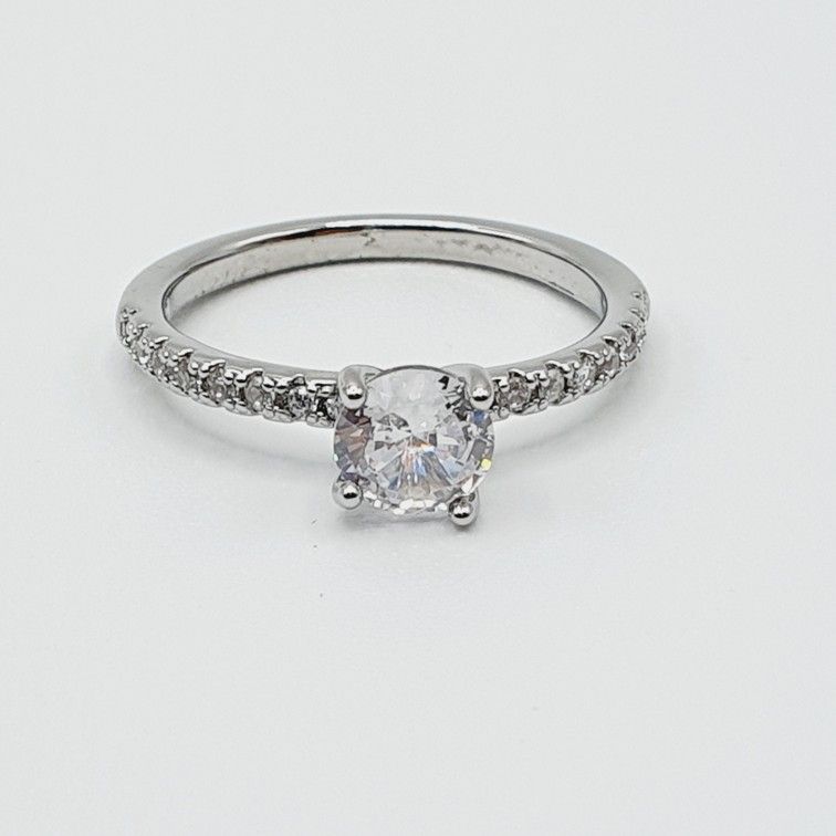 "Crystal Pure Round CZ Beautiful Wedding/Engagement Ring for Women, K884