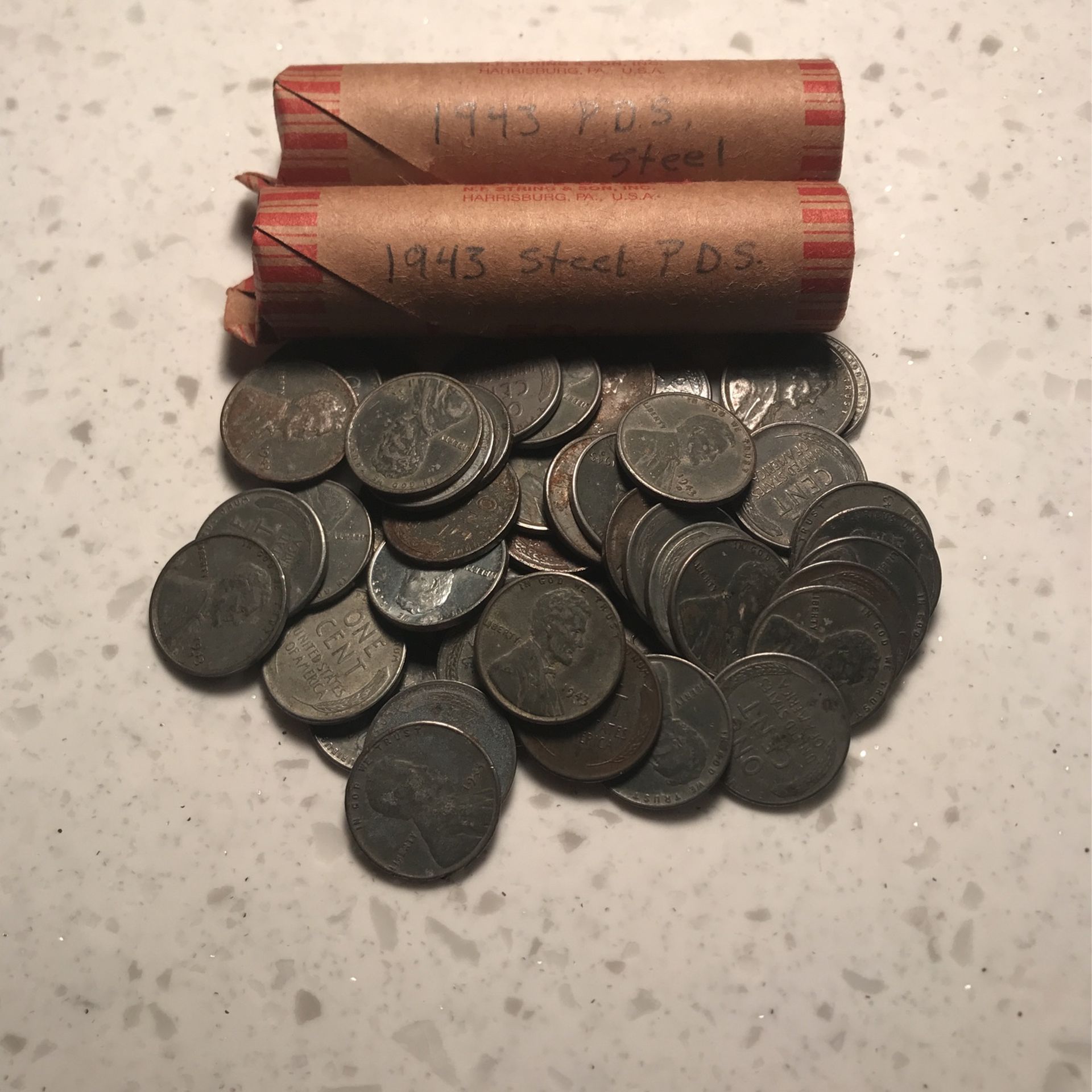 Wheat Penny’s “Steel “ Total of 150
