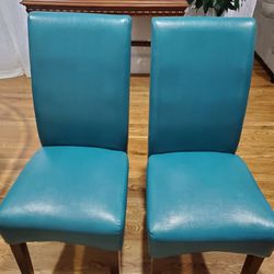 Teal dining chairs  Thumbnail
