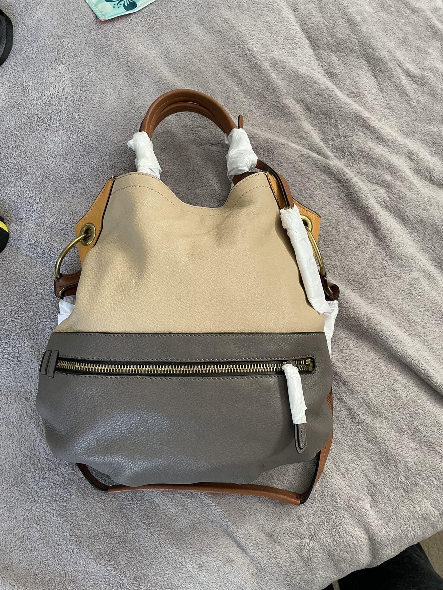 Almost New! Hard to Find! ORYANY Sydney Hobo Pebble Leather Color Block Bag w/ dust bag