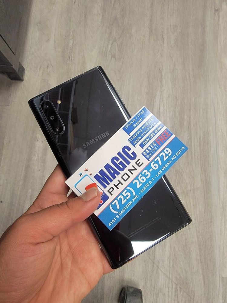 Samsung Note 10 Unlock $80 Down Payment