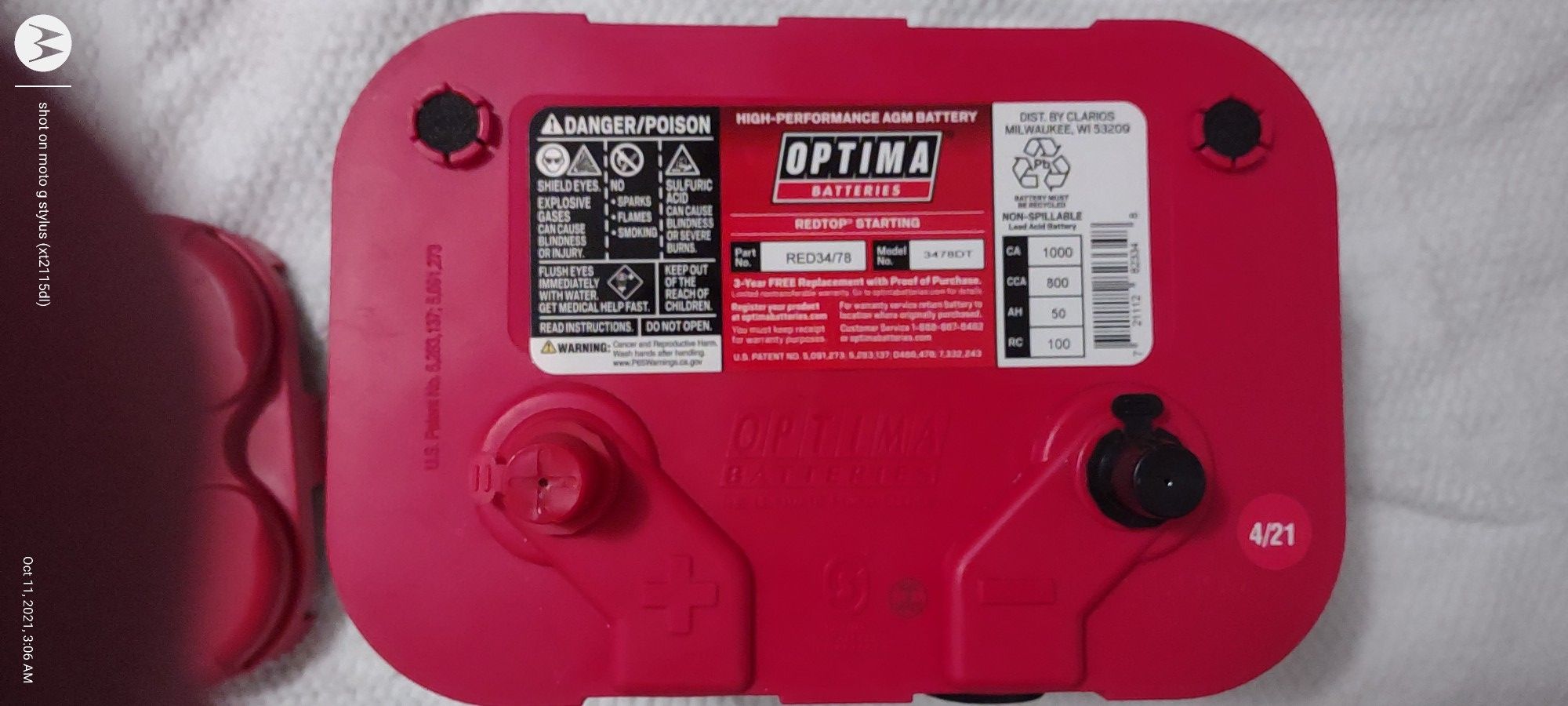 Optima Red Top