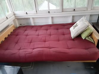 Full size futon folds to couch Thumbnail