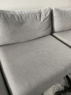 Modani Edison 3pc Couch Light Grey Thumbnail