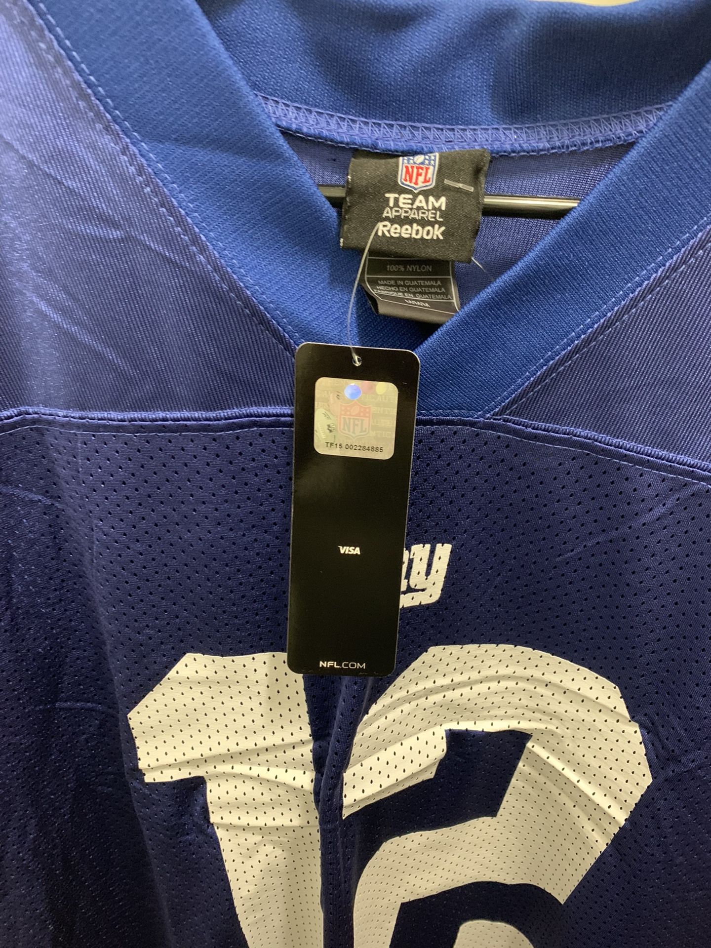 New York Giants Reebok Steve Smith Jersey Size Medium (Brand New)