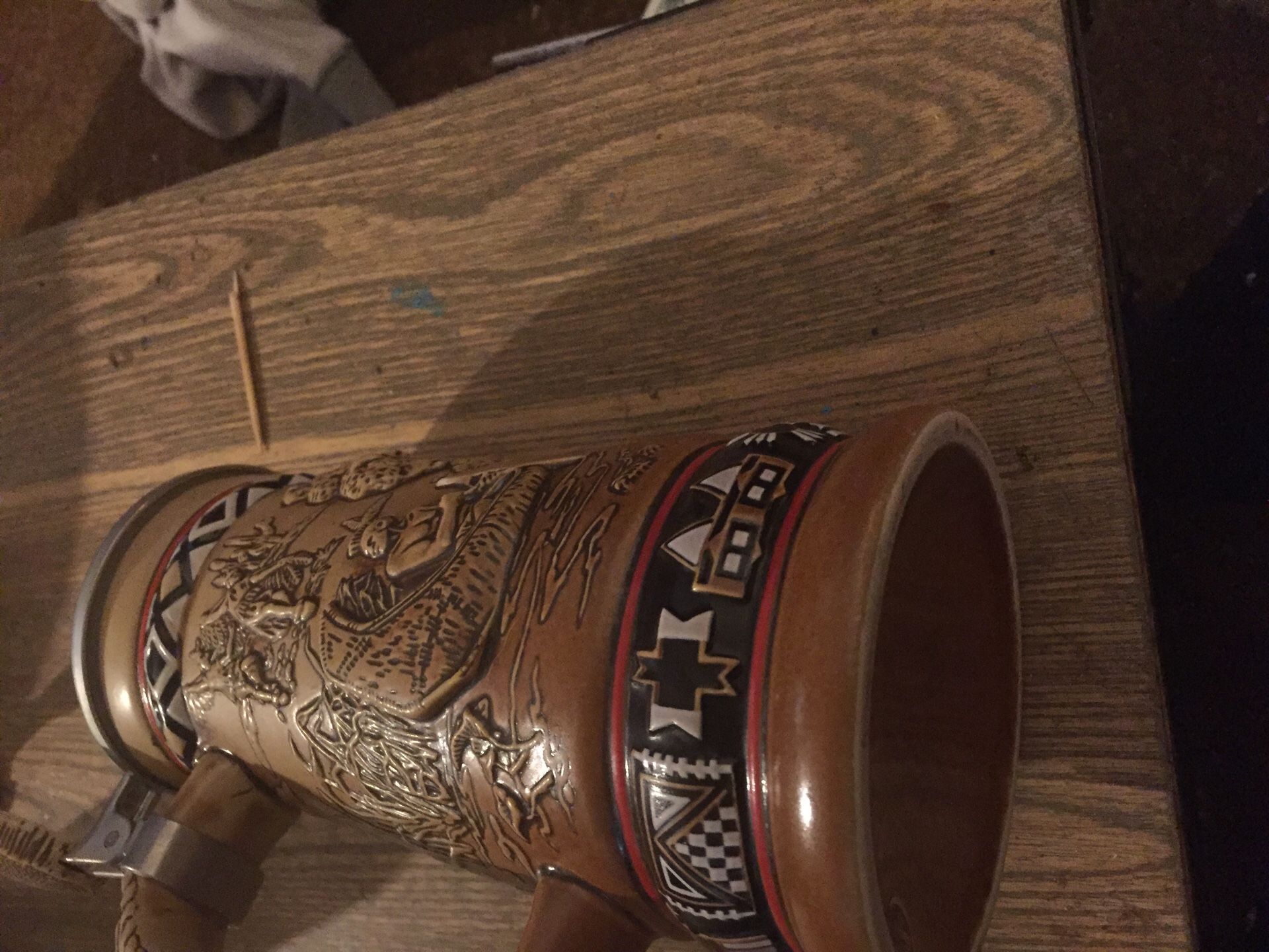 Indians of the American frontierbeer stein