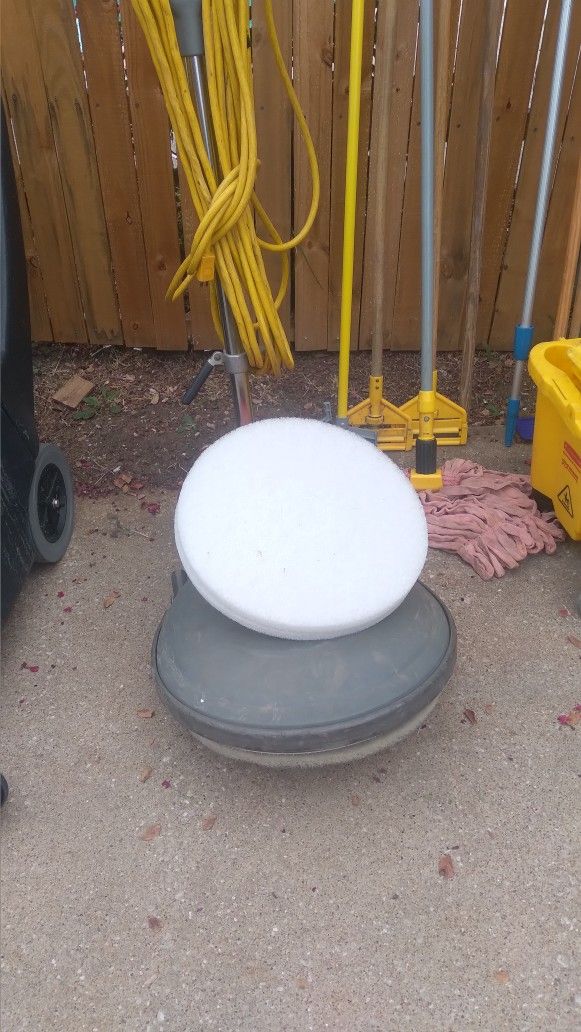 Janitorial Floor Scrubber, Buffer, Wet Vac, And Fan