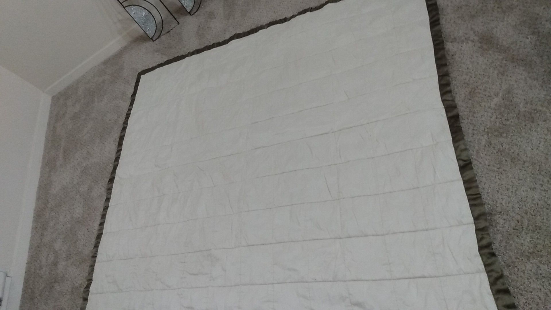 Beautiful olive green decor throw blanket!