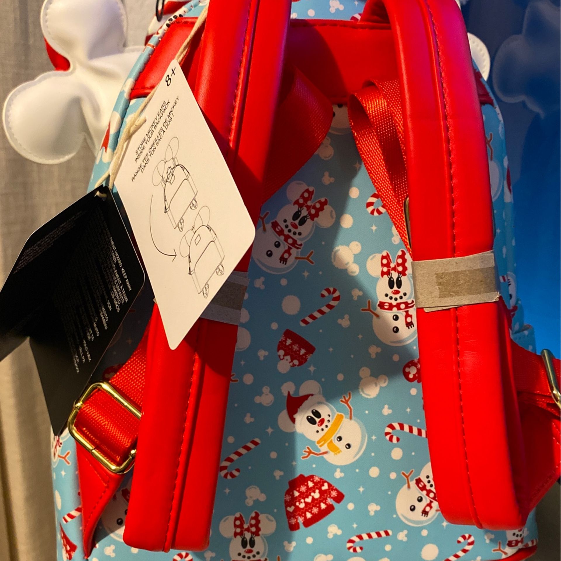 Loungefly Disney Exclusive Holiday Bag With Mickey Christmas Ears