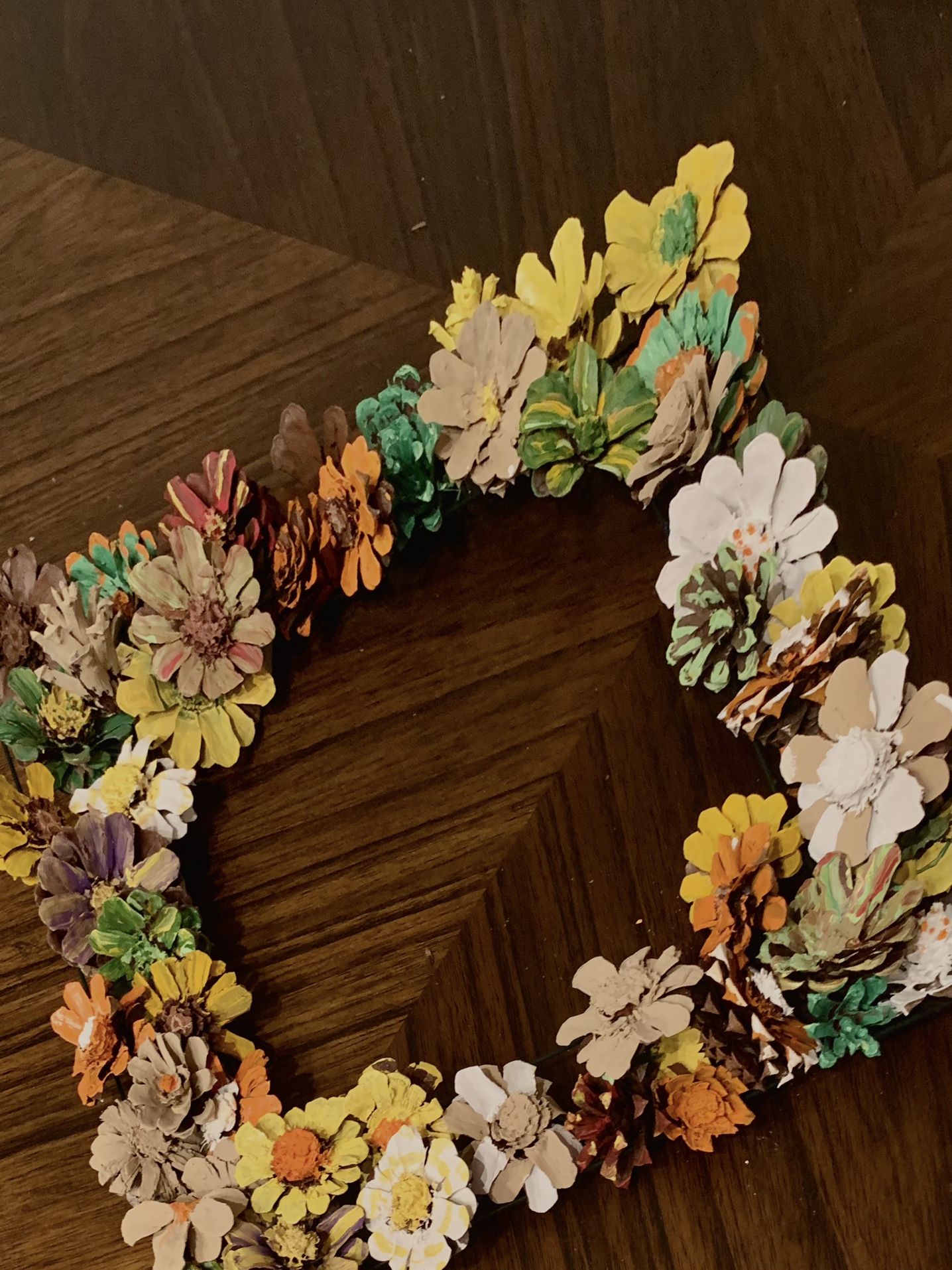 Wreath Handmade Ga Pinecone