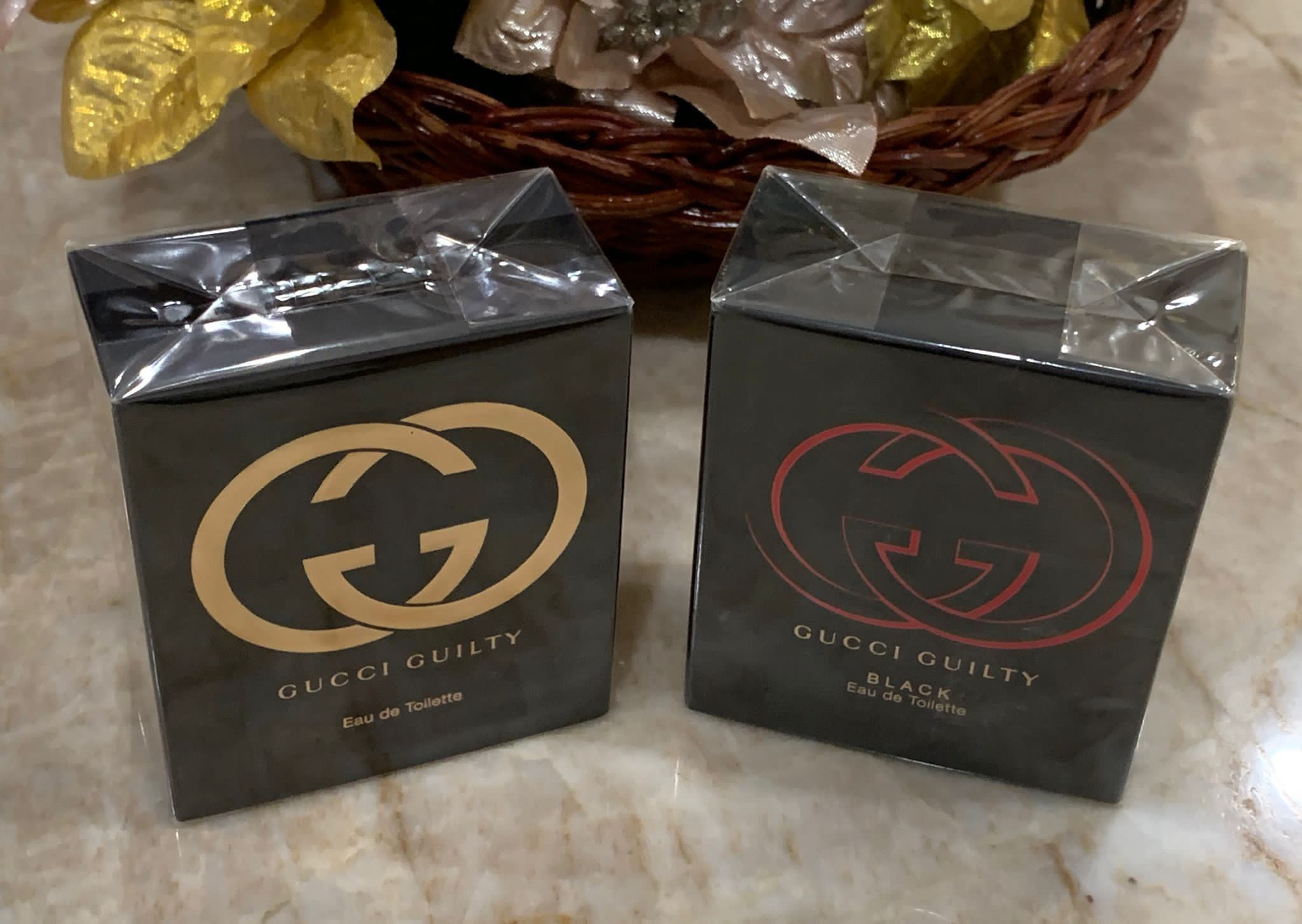 Gucci Guilty Reg/Gold and Black/Red Authentic