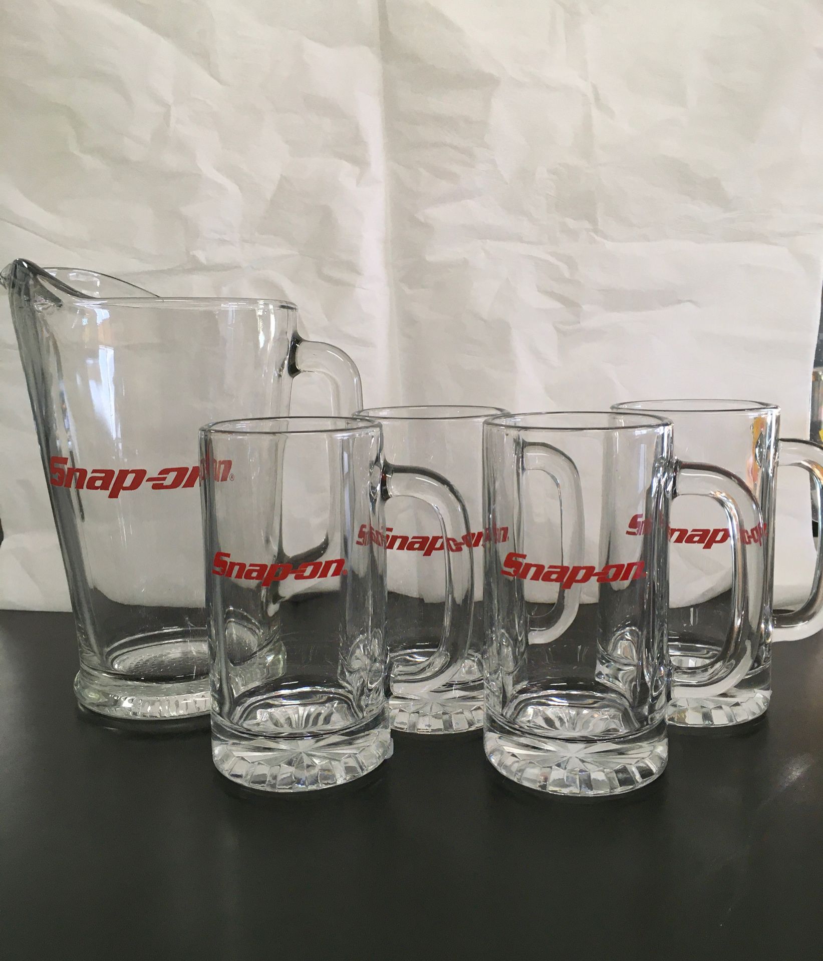 Snap-on glassware