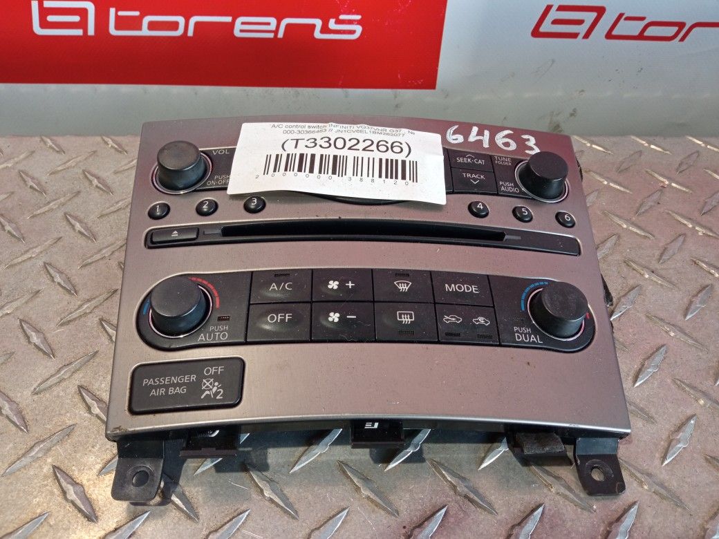 A/C Control Switch For 2011 Infiniti G37 Stock 66463