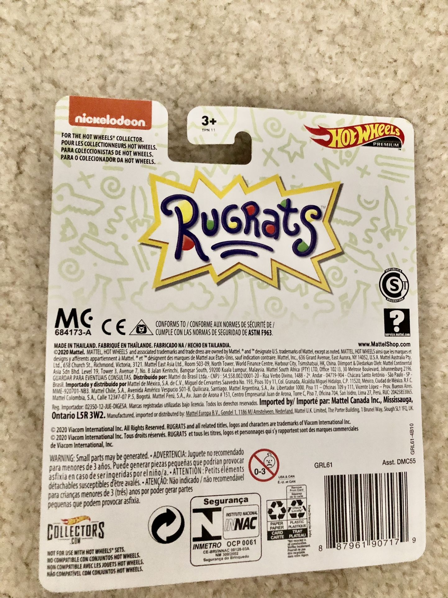 Hot Wheels 1:64 Retro Entertainment Rugrats Reptar Wagon