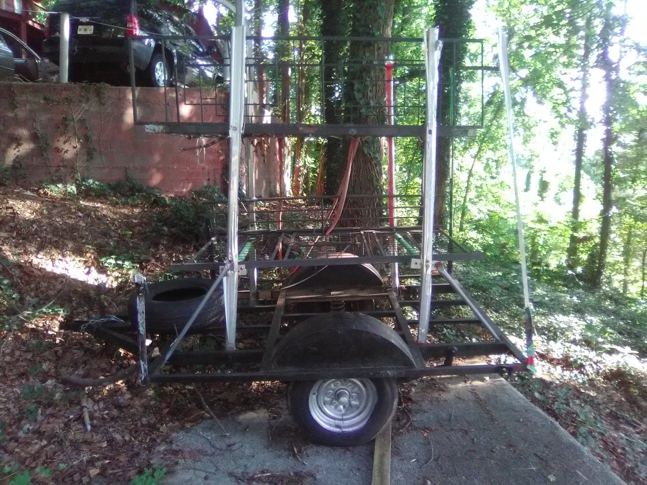 Homemade kayak in jon boat trailer for Sale in Acworth, GA OfferUp