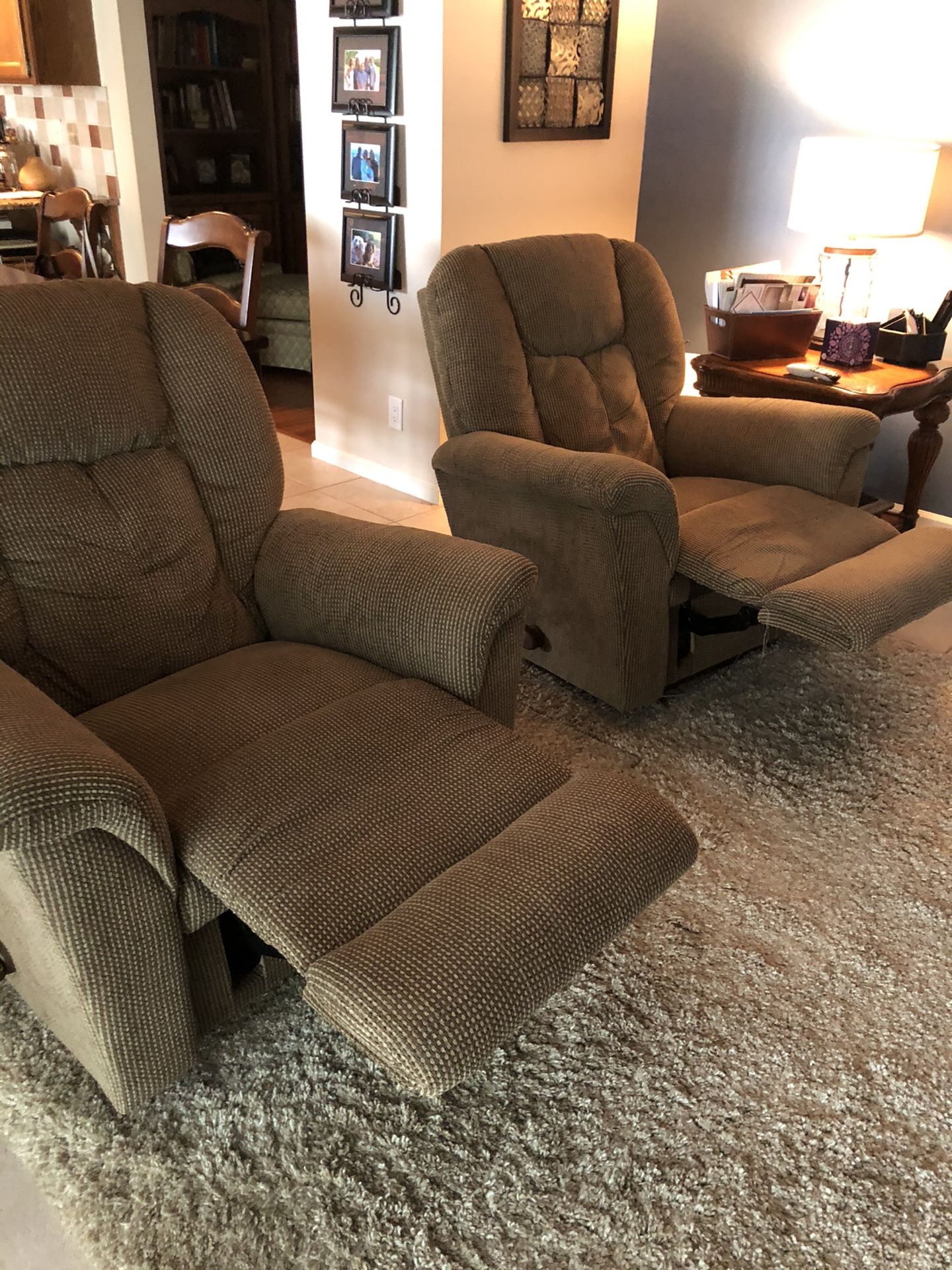 Lazy boy rocker recliners 350 for pair or 200 each for Sale in West