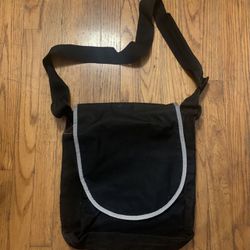 Basic Black Utility Bag W/ Adjustable Strap 14x13 Thumbnail