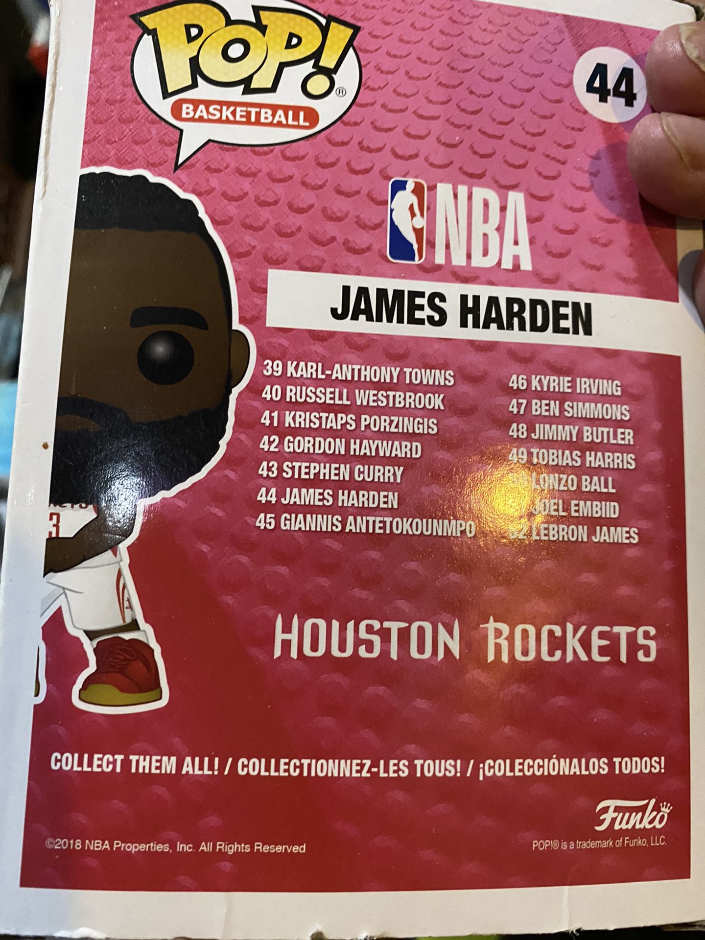 Funko Pop James Harden Houston Rockets The Beard