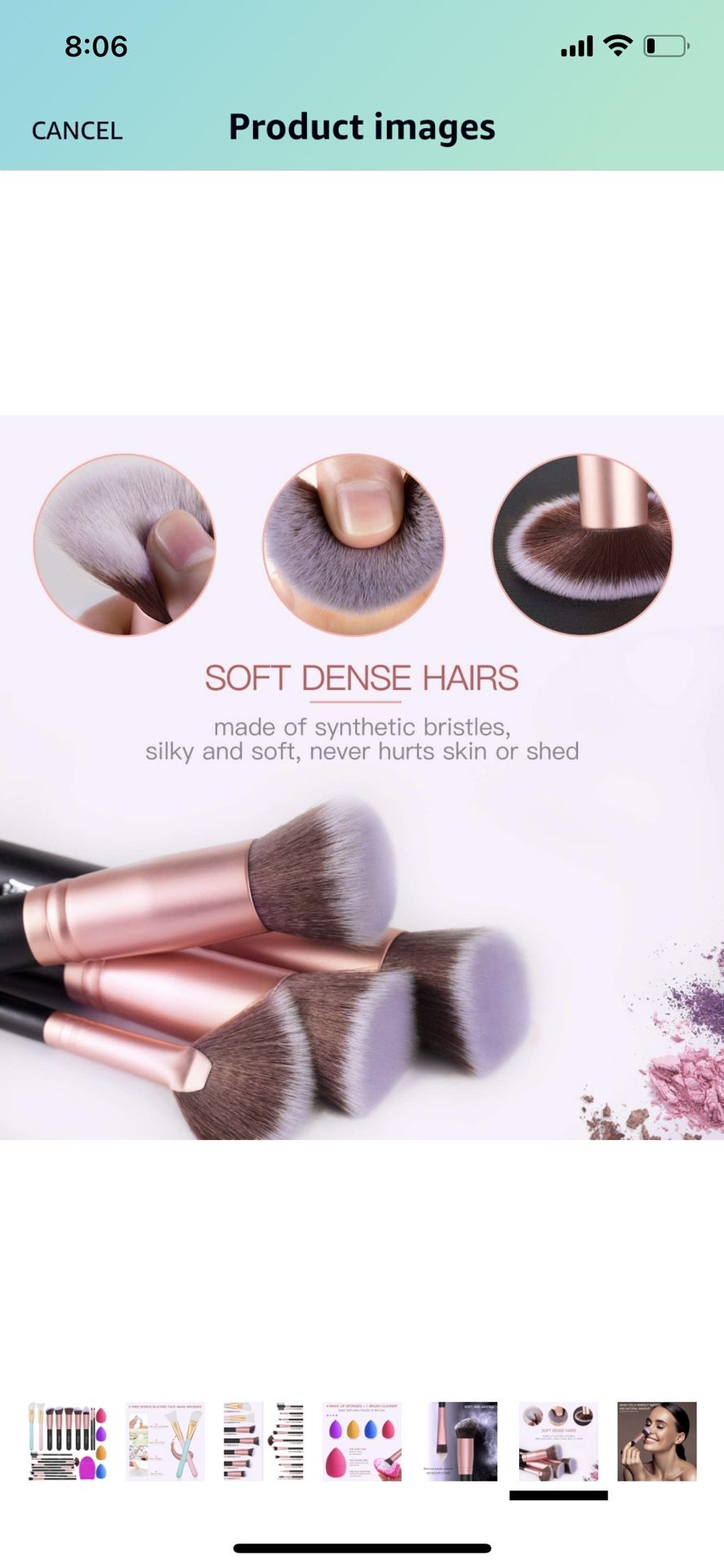 BESTOPE Makeup Brushes 16Pcs Professional Makeup Brush Set 2 Silicone Face Mask Brushes&4 Blender Sponge&1 Brush Cleaner Premium Synthetic Foundation