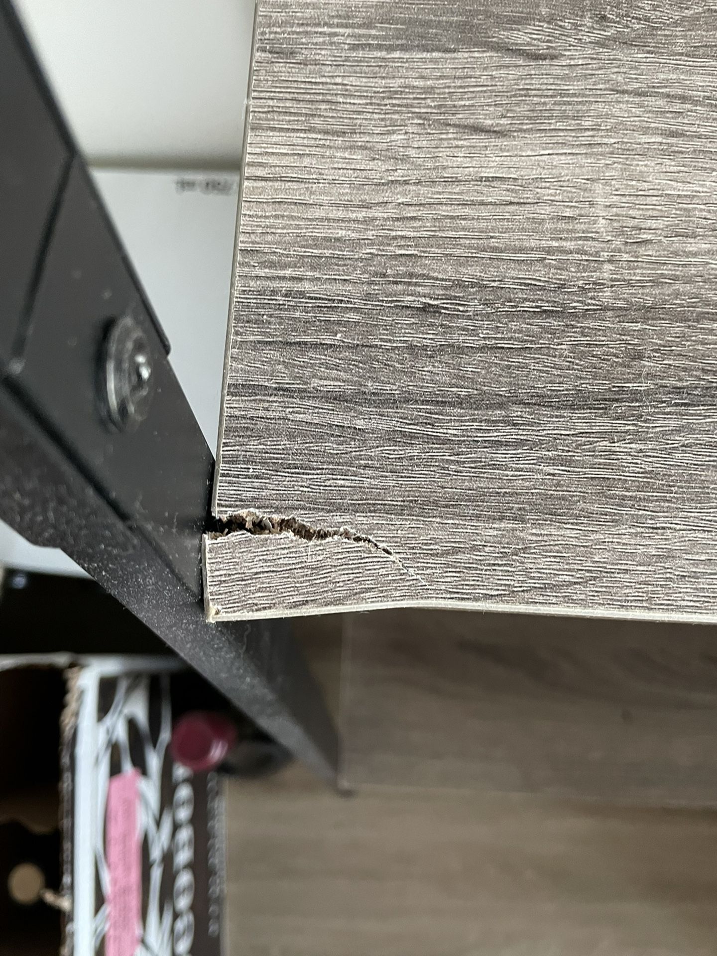 Ladder Shelf Gray Wood