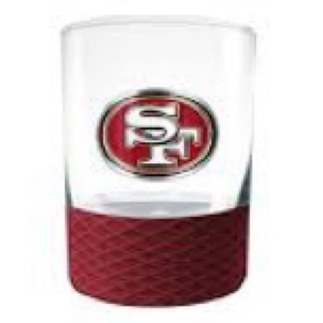 San Francisco 49ers 14oz. Commissioner Rocks Whisky Glass